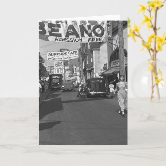 田舎町、ミサ。:1937 カード (黄色い花)