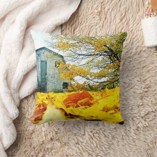 田舎納屋 クッション (ブランケット)