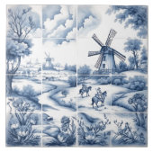 田舎素朴の藍瓦 タイル (正面)