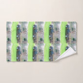 田舎素朴農業用トラック風呂タオル一式 バスタオルセット (ハンドタオル)