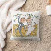 田舎結婚式 クッション (ブランケット)