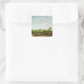 田舎結婚式 スクエアシール (バッグ)