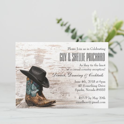 田舎結婚式 招待状 (スタンド正面)