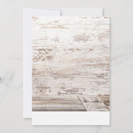 田舎結婚式 招待状 (裏面)