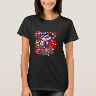 田舎者の世界戦おもしろい Tシャツ