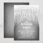 田舎者の弦楽のヴィンテージリハーサルディナー 招待状 (正面/裏面)