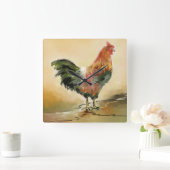 田舎者 スクエア壁時計 (ホーム)