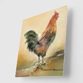 田舎者 スクエア壁時計 (傾斜)