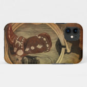 田舎西の馬カウボーイブーツなげなわロープ Case-Mate iPhoneケース (裏面(横))