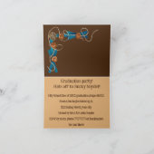 田舎農場カジュアル西カウボーイ帽子卒業 招待状 (内部)