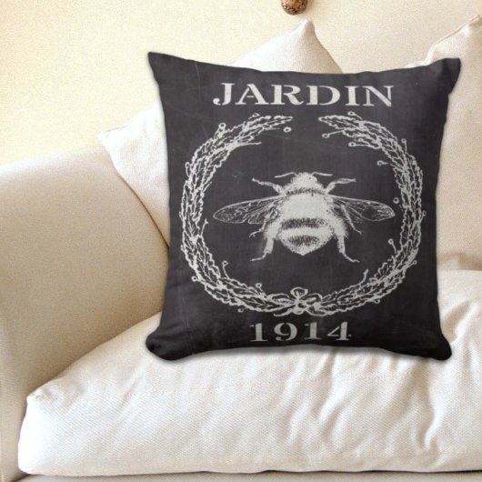 田舎農家フランスのの黒板ヴィンテージ クッション