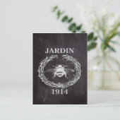 田舎農家フランスのの黒板ヴィンテージ ポストカード (スタンド正面)