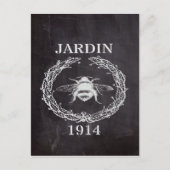 田舎農家フランスのの黒板ヴィンテージ ポストカード (正面)