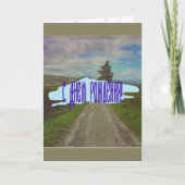 田舎道から歩く カード (正面)