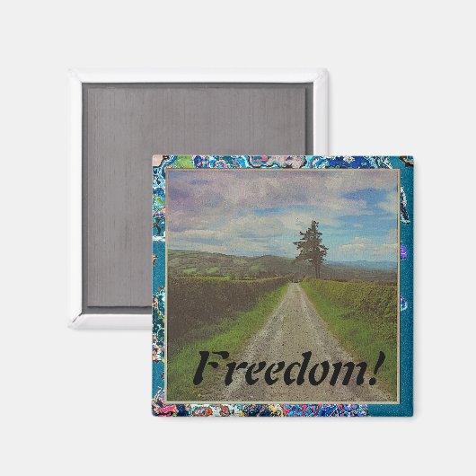 田舎道から歩く マグネット (正面/裏面)