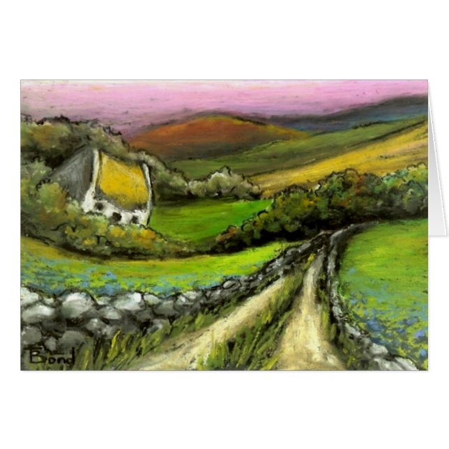 田舎道のコテージ (正面横)