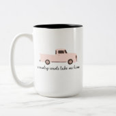 田舎道のマグ ツートーンマグカップ (左)