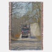 田舎道の大型トラック スローブランケット (正面縦)