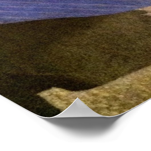 田舎道の撮影 ポスター (角)