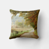 田舎道の秋 クッション (裏面)