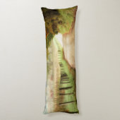 田舎道の秋 ボディピロー (裏面 (縦))