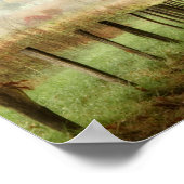 田舎道の秋 ポスター (角)