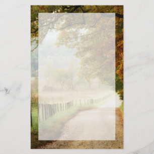 『田舎道の秋』 便箋