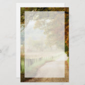 『田舎道の秋』 便箋 (正面/裏面)