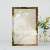 『田舎道の秋』 便箋 (スタンド正面)