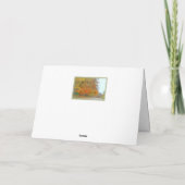 田舎道の紅葉 カード (裏面)