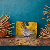 田舎道の羊 フォトプラーク (側面)