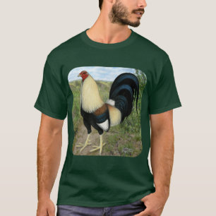 田舎道の闘鶏 Tシャツ