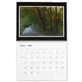 田舎道及び道の月例カレンダー カレンダー (3月 2026)