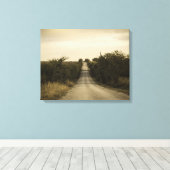 田舎道 キャンバスプリント (インサイチュ (ウッドフロア))