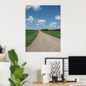 田舎道 ポスター (ホームオフィス)
