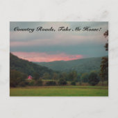 田舎道 ポストカード (正面)