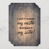 田舎風のウェディングプランナー/花嫁の証人提案 招待状 (正面/裏面)