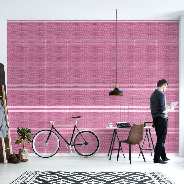 田舎風のエレガントな花柄 壁紙 (リビング)