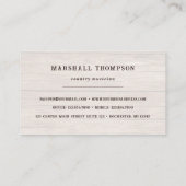 田舎風のカウボーイハットカントリー西部 名刺 (裏面)