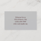 田舎風のカントリー フラワー メイソンジャー ウェディング 名刺 (裏面)