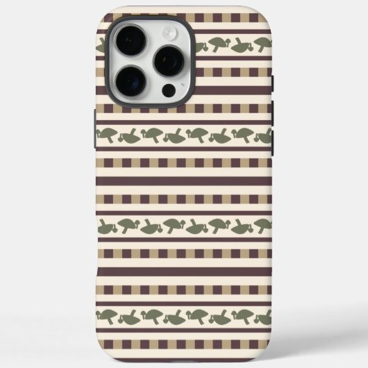 田舎風のキノコストライプ柄 Case-Mate iPhoneケース (裏面)