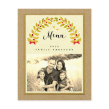 田舎風のクリスマスディナーパーティーテンプレート