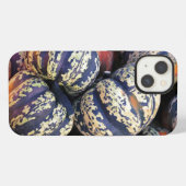 田舎風のストライプのカボチャ iPhoneケース (裏面横)