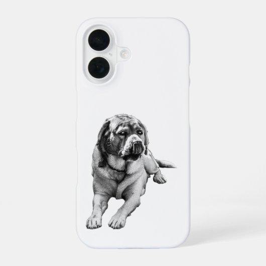 田舎風のスマイルガード iPhone 16ケース (裏面)