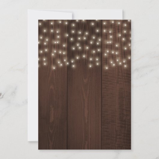 田舎風のブルゴーニュフローラ婚約パーティ 招待状 (裏面)