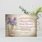 田舎風のメイスンジャーのリハーサル招待状 招待状 (スタンド正面)