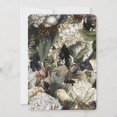 田舎風の冬は私たちの招きをかき集めた 招待状 (裏面)