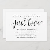 田舎風の小さな結婚式 受付招待状 招待状 (正面/裏面)