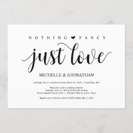 田舎風の小さな結婚式　受付招待状 招待状