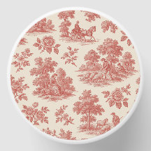 田舎風の小声 – Red Toile Soy Candle